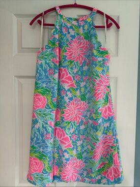 Lilly Pulitzer Floral Sundress in Blue and Pink